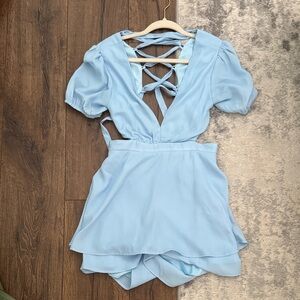 Altar'd State Sky Blue Romper